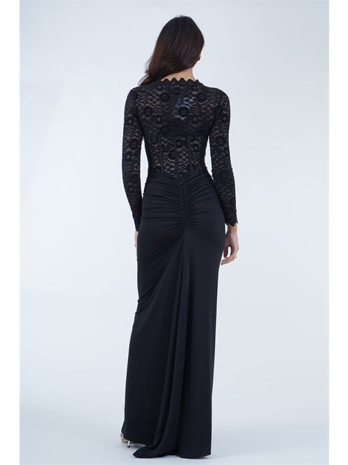 Body Zerto in pizzo elastico Alma Sanchez | ZERTO-MXNERO